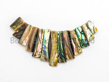 Load image into Gallery viewer, Natural Abalone Shell Graduated Bar Shaped Beads, Analone Fo