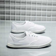 Load image into Gallery viewer, Lace-Up Classic Canvas Sneakers - Breathable Flat Shoes for Everyday Wear