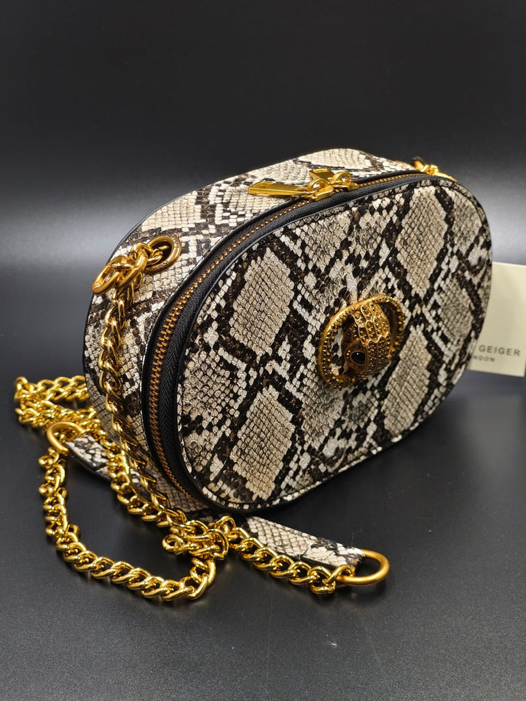 Women's Patent Leather Crossbody Bag - Compact Shoulder Bag with Adjustable Strap