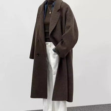 Load image into Gallery viewer, Color New Korean-style Loose Mid-length High-end Wool Coat