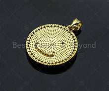 Load image into Gallery viewer, Enamel Earth Star On White Enamel charm, White Enamel Pendant, Enamel Round charm, Round Coin jewelery, 23mm,sku#LK57