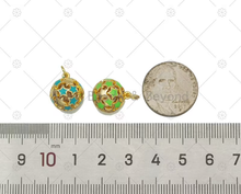Load image into Gallery viewer, Colorful Enamel Five Point Star On Round Ball Shape Pendant,