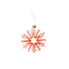Load image into Gallery viewer, Pink Snowflake Ornament