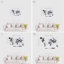 Load image into Gallery viewer, 2D Wooden World Map Nordik