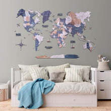 Load image into Gallery viewer, 2D Wooden World Map Mystery