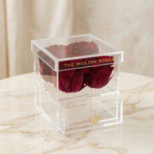 Load image into Gallery viewer, Acrylic 4 Drawer Box | Magenta Roses