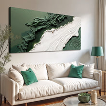 Load image into Gallery viewer, Green Rivers Abstract Wall Art VI