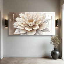 Load image into Gallery viewer, Single Beige Flower Abstract Wall Art