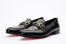Load image into Gallery viewer, The Monaco Black Leather Men Shoe Bit Loafer