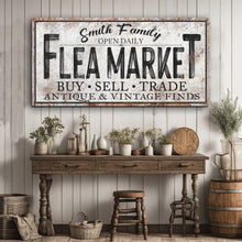 Load image into Gallery viewer, Family Flea Market Sign
