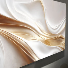 Load image into Gallery viewer, White and Gold Abstract Wall Art