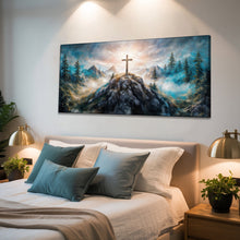 Load image into Gallery viewer, Cross On A Hill Faith Wall Art III