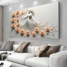 Load image into Gallery viewer, Modern Minimalist Woman Dance Wall Art