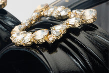 Load image into Gallery viewer, The Micro Black Leather Women Sandal