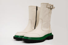 Load image into Gallery viewer, The Yako Cream Leather Mid Calf Women Boot Final Sale!