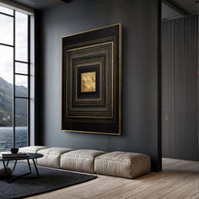 Load image into Gallery viewer, Black And Gold Core Wall Art