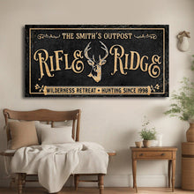 Load image into Gallery viewer, Personalized Rifle Ridge Family Sign
