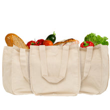 Load image into Gallery viewer, Canvas Grocery Tote Bags