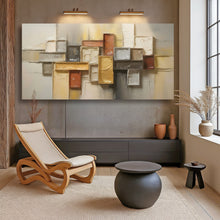 Load image into Gallery viewer, Shape Pattern Minimalist Abstract Wall Art