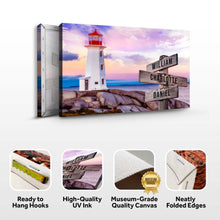 Load image into Gallery viewer, Lighthouse Family Names Sign