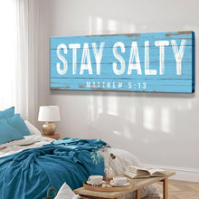 Load image into Gallery viewer, Stay Salty Coastal Sign IV