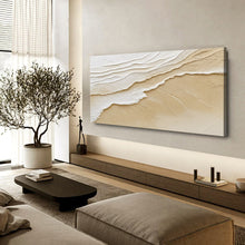 Load image into Gallery viewer, Neutral Ocean Waves Wall Art