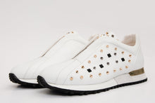 Load image into Gallery viewer, The Infanta White Spike Leather Men Sneaker Limited Edition