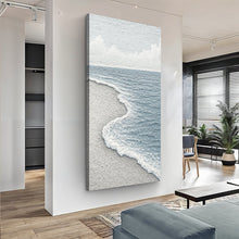 Load image into Gallery viewer, White Waves Abstract Wall Art