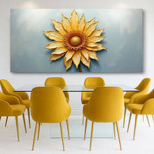 Load image into Gallery viewer, Golden Dandelion Minimalist Abstract Wall Art II