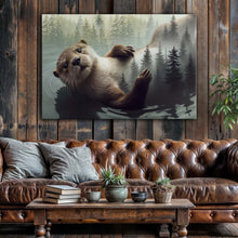 Load image into Gallery viewer, Otter Double Exposure Wall Art
