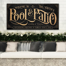 Load image into Gallery viewer, Personalized Pool &amp; Patio Sign II