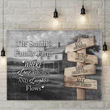 Load image into Gallery viewer, Direction Of Our Lives Family Farm Names Sign II