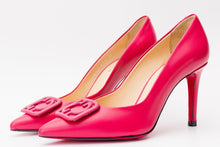 Load image into Gallery viewer, The Maneadero Pink Leather Pump Fuchsia Sole Women Shoe