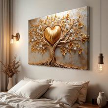 Load image into Gallery viewer, Golden Tree Heart Wall Art