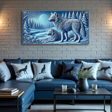 Load image into Gallery viewer, 3D Wolves Wall Art VI