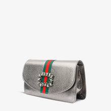Load image into Gallery viewer, The Afega Silver Leather Handbag