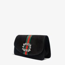Load image into Gallery viewer, The Afega Black Suede Leather Handbag