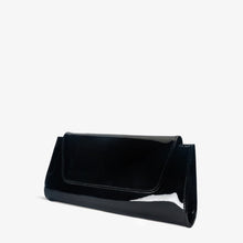 Load image into Gallery viewer, The Ege Black Patent Leather Clutch