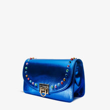 Load image into Gallery viewer, The Caris Sax Blue Leather Handbag