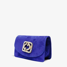 Load image into Gallery viewer, The California Sax Blue Suede Leather Handbag