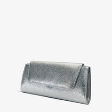 Load image into Gallery viewer, The Ege Silver Leather Clutch