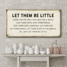 Load image into Gallery viewer, Let Them Be Little Playroom Sign