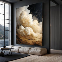 Load image into Gallery viewer, Beige Cloud Abstract Wall Art