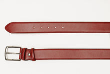 Load image into Gallery viewer, The Royal Hand Craft Burgundy Leather Belt