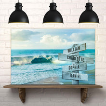 Load image into Gallery viewer, Family Names Beach Sign