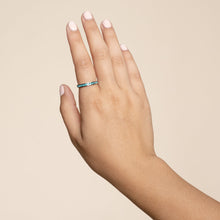 Load image into Gallery viewer, Tessa Turquoise Crystal Eternity Band