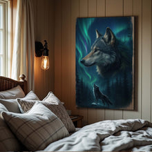 Load image into Gallery viewer, Wolf Double Exposure Wall Art IV