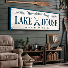 Load image into Gallery viewer, Personalized Lake House Sign IV