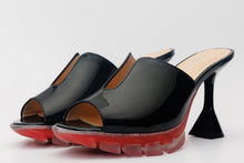 Load image into Gallery viewer, The Caratal Black Patent Leather Women Sandal