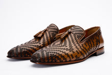 Load image into Gallery viewer, The Meram Brown Leather Tassel Slip-On Loafer Men Shoe